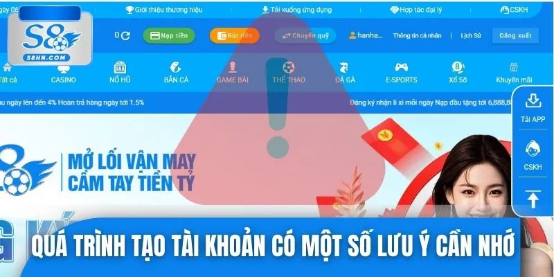 Quá trình tạo tài khoản game có một số lưu ý cần ghi nhớ