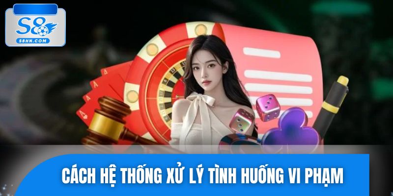 Cách hệ thống xử lý tình huống vi phạm quy định