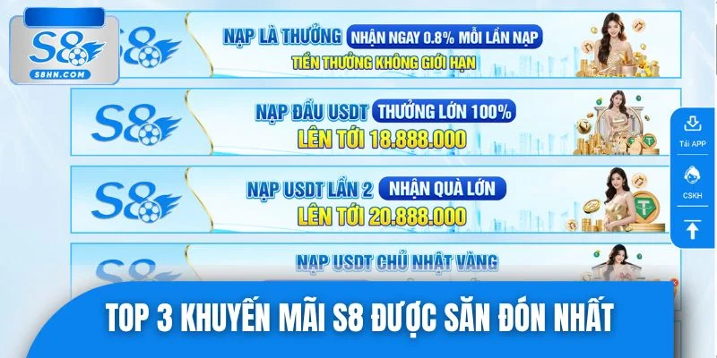 Top 3 khuyến mãi S8 được săn đón nhất