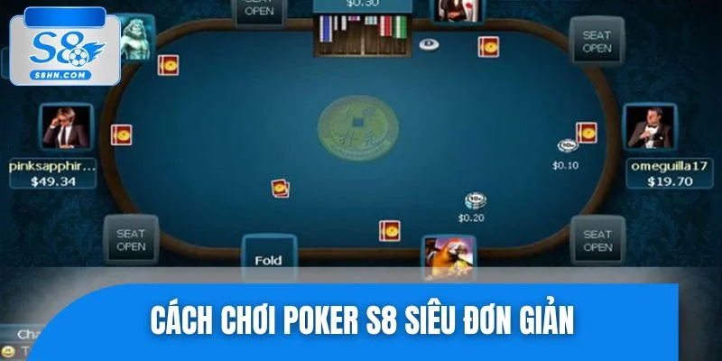 Hướng dẫn cách chơi Poker S8 siêu đơn giản